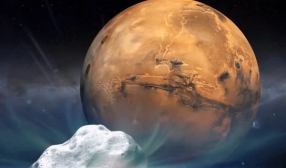 El cometa se aproximará a 140,000 kilómetros del planeta rojo, a una velocidad de 202,700 kph