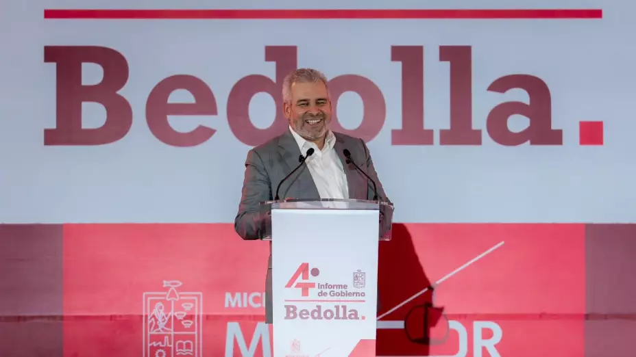 Alfredo_Ramirez_Bedolla_pulpito_cuarto_informe_gobierno_Morelia_Michoacan