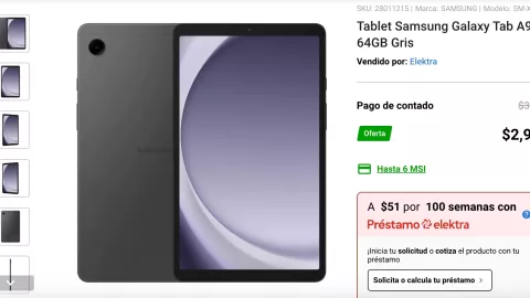 Así es la tablet que Elektra tiene en promoción