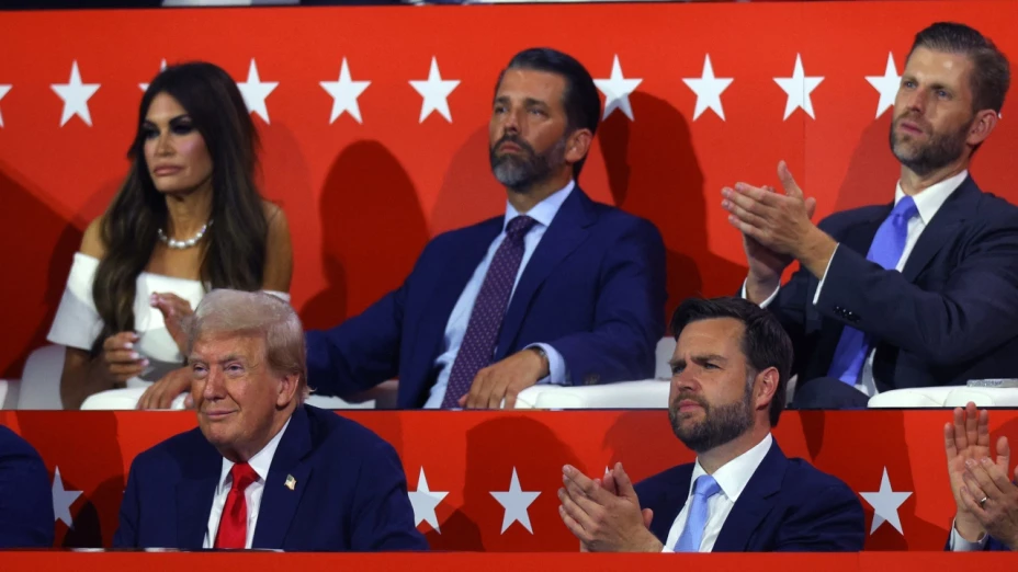 Trump en la Convención Nacional del Partido Republicano.