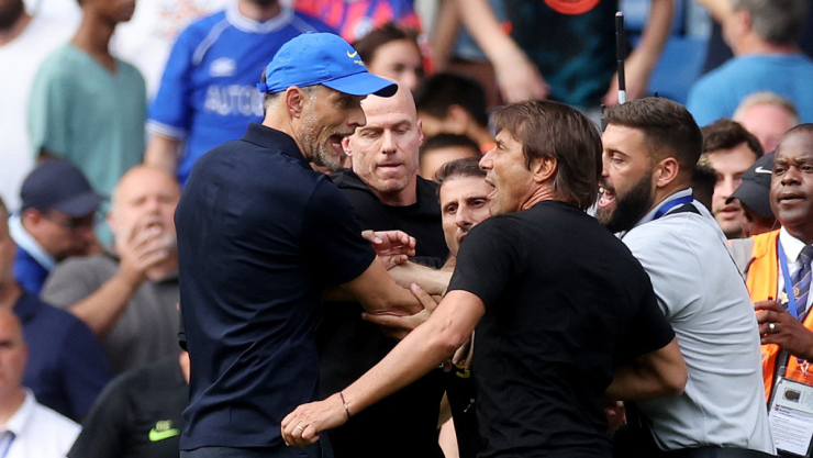 Thomas Tuchel se encara con Antonio Conte