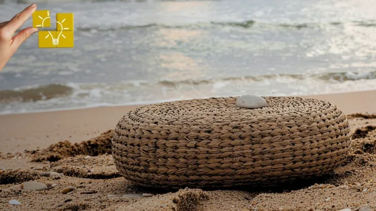 Ideas DIY Cómo construir un puf exterior resistente y cómodo con un caucho viejo y tela impermeable.jpg