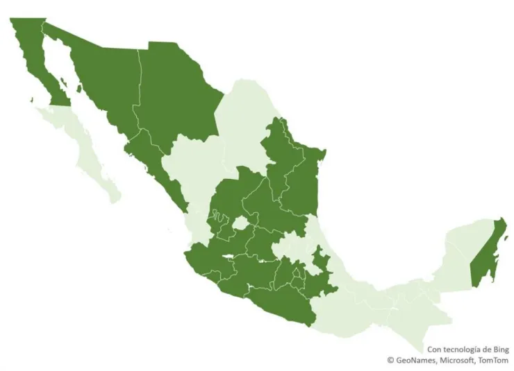 Estados con mayor riesgo de reclutamiento de niños y adolescentes en México