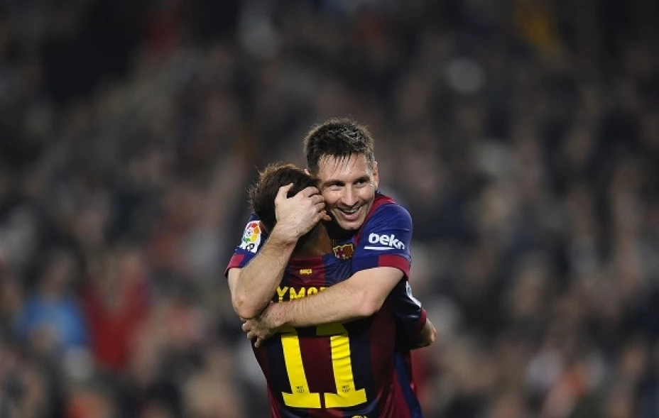 Lionel Messi marcó un triplete contra el Espanyol