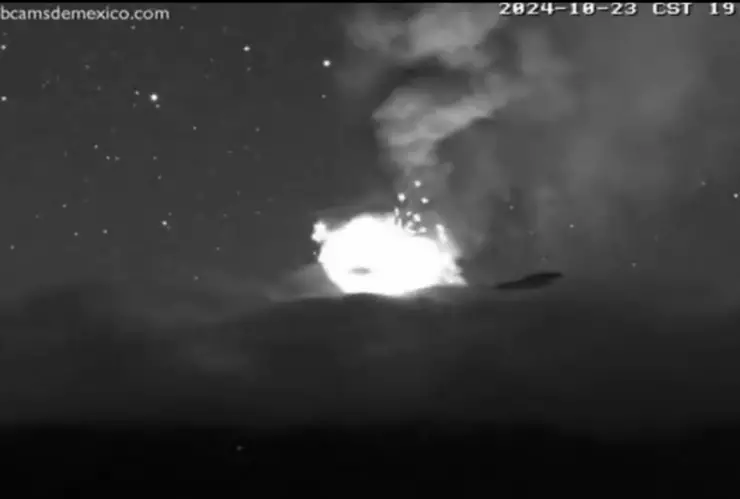 volcán popocatépetl explosión hoy