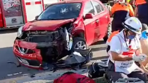 Reportan carambola en carretera Tulum- Playa del Carmen; hay varios lesionados.jpg