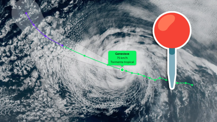 ¿La Tormenta Tropical ‘Genevieve’ afectará HOY? Esta es su trayectoria EN VIVO y ubicación exacta este 1 de agosto