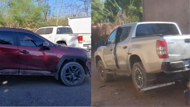 Aseguran vehículos baleados tras balacera en Aguaruto en Culiacán.jpg