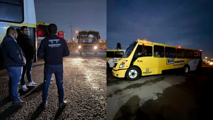 Autobuses de transporte escolar de Querétaro.