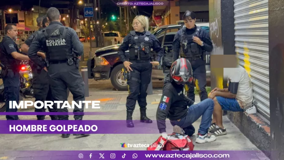 ¡Movilización policiaca en Guadalajara! Golpean salvajemente a un hombre en San Juan de Dios