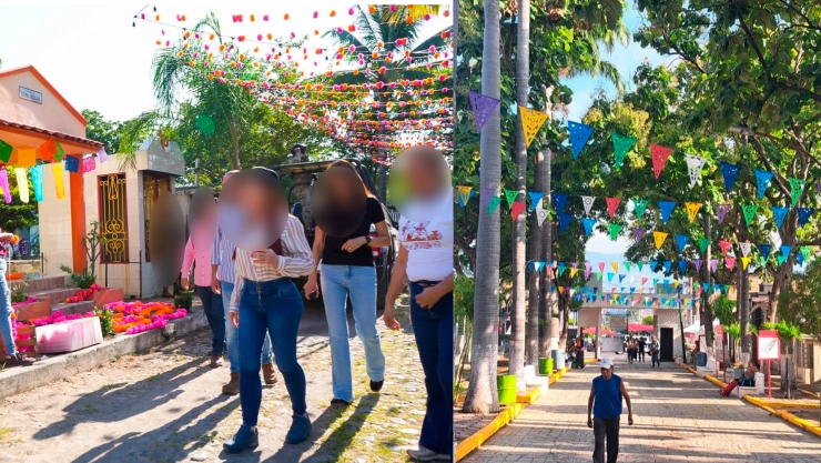 Comienzan a llegar los primeros visitantes al Panteón Ejidal de Terán