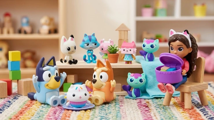 6 juguetes de Bluey y Gabby’s Dollhouse que ayudan a desarrollar la imaginación