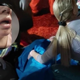 VIDEO_ Ventilador de techo cae sobre una mujer