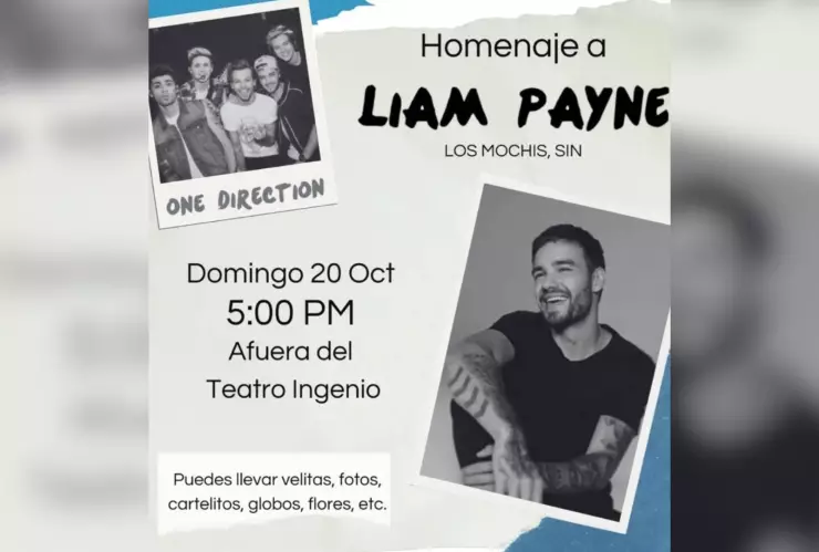 Homenaje a Liam Payne en Los Mochis