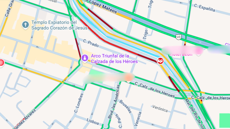 choque Malecón del Río León hoy