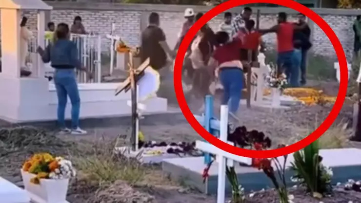 Se pelean en el panteón por los terrenos de la abuela