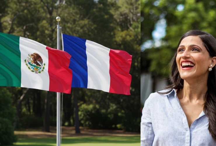 La diputada de Francia, &Eacute;l&eacute;onore Caroit, entrevista sobre la relaci&oacute;n pol&iacute;tica y econ&oacute;mica entre M&eacute;xico y Francia en julio de 2025.