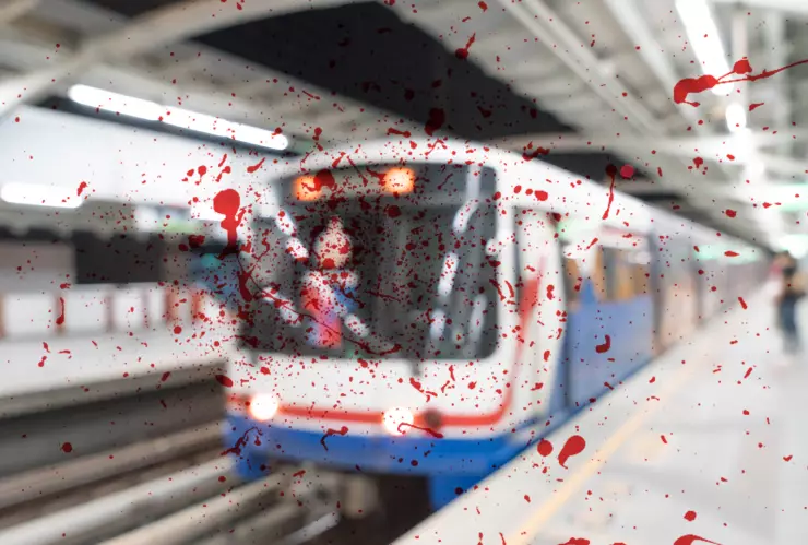 Hombre atrapado metro Brasil