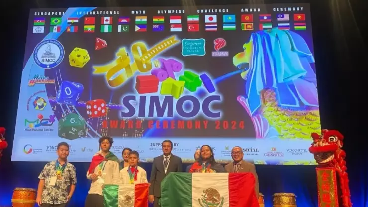 ¡Brillante! Estudiante mexicano triunfa en Olimpiadas de Matemáticas en Singapur; se lleva dos medallas