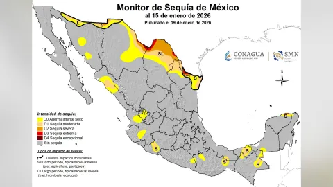 Sequía en Sinaloa en la primera quincena del 2026