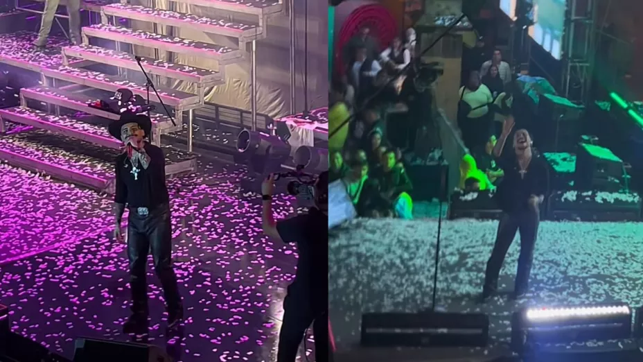 Christian Nodal corteja a fan durante concierto en Morelia