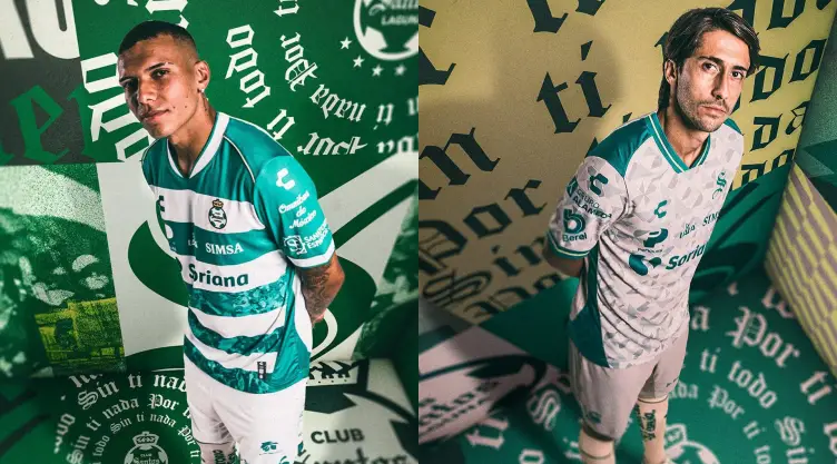 Santos playera de local y visitante Apertura 2025