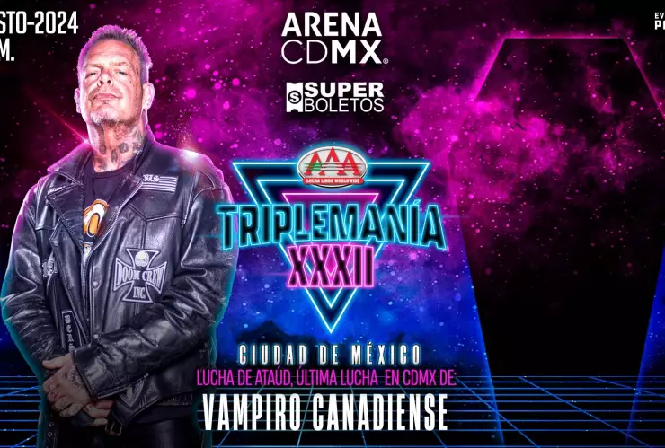 Triplemanía XXXII Arena Ciudad de México Vampiro Canadiense