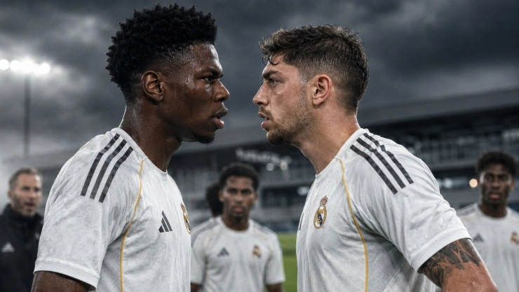 Federico Valverde y Aurélien Tchouaméni