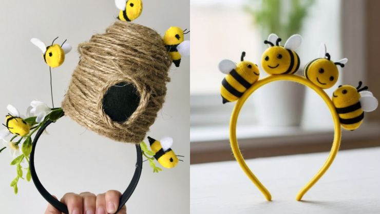 Cómo hacer una diadema de abejita: 5 ideas para sorprender a tu hija