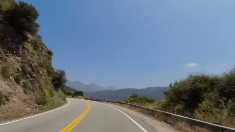 Vista de una parte de la Ruta Estatal 39.