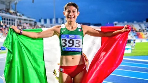 La marchista Laura Galván impuso un nuevo récord mexicano en el Trafford Grand Prix de Inglaterra y consiguió medalla de plata.