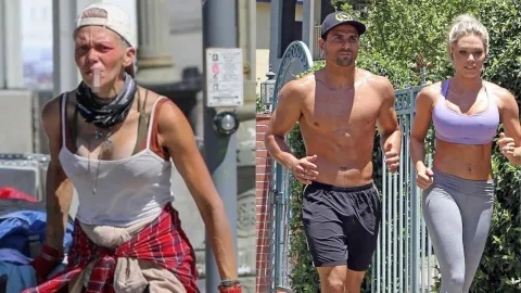 Reconocida actriz de Hollywood es captada viviendo como indigente y buscando basura