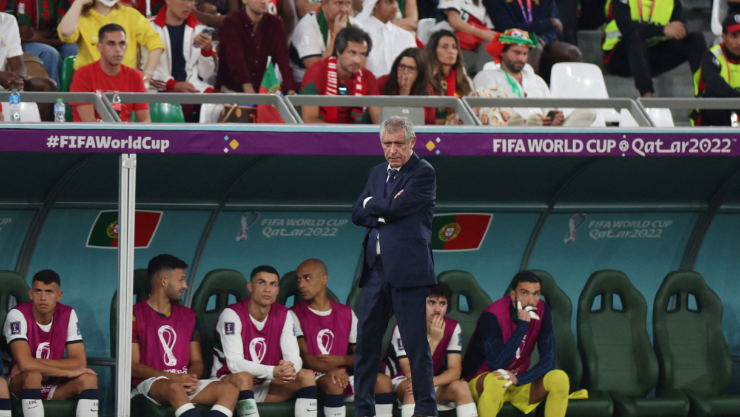Fernando Santos como entrenador de Portugal en Qatar 2022