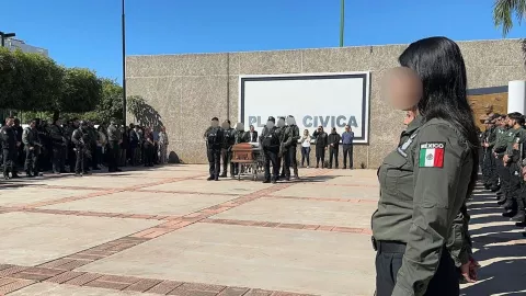 Despiden a policía de la FGE fallecido