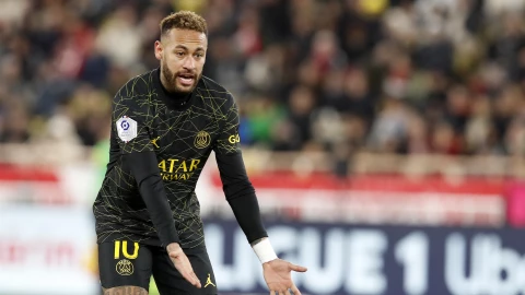 Neymar Monaco vs Paris Saint-Germain