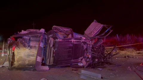 Volcadura en la carretera Chihuahua–Cuauhtémoc