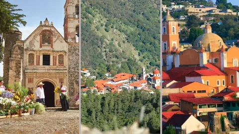 Los Pueblos Mágicos de Huasca, Mineral del Chico y Real del Monte resumen la magia de Hidalgo en historia y naturaleza.