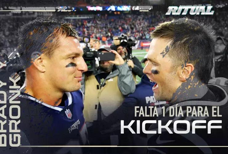 Tom Brady y Rob Gronkowski