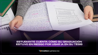 VIDEO: Mujer narra cómo casi le invalidan la tésis por haberla hecho con IA