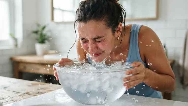 Meter la cara en agua fría todas las mañanas: quiénes lo recomiendan y para qué sirve