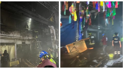 incendio piñatas Mercado de Jamaica