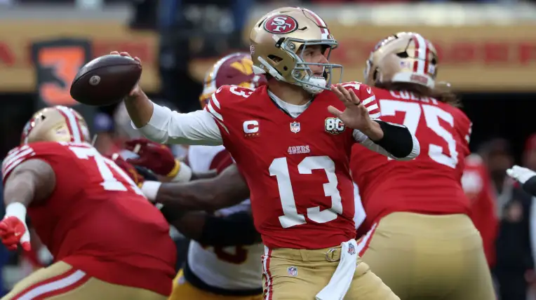 El quarterback de los 49ers de San Francisco Brock Purdy.