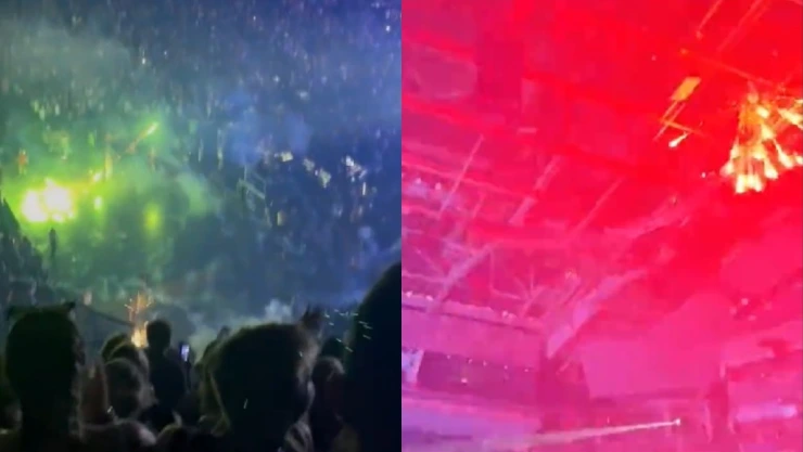 Dua Lipa concierto fuegos artificiales