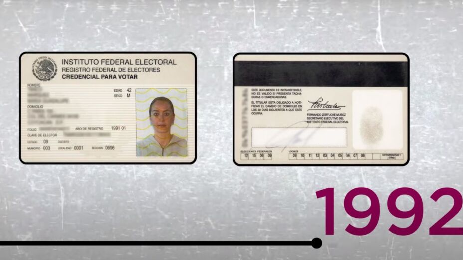 Evolución de la credencial para votar de México, así era la primera sin fotografía