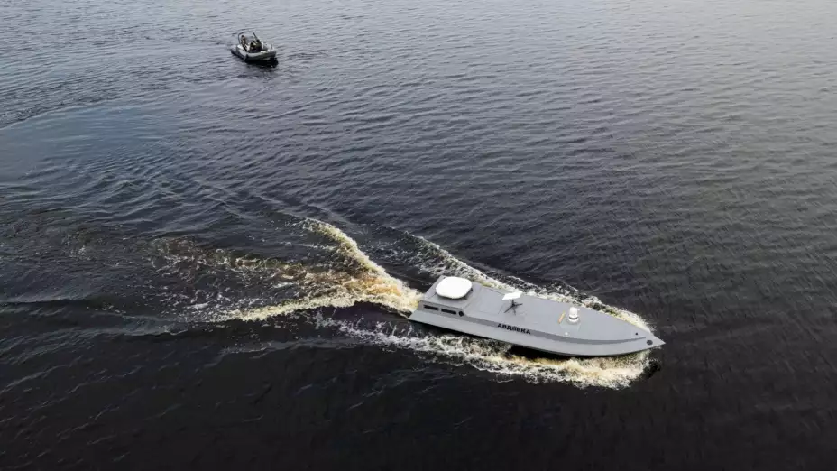 Dron maríno del servicio de seguridad ucraniano.