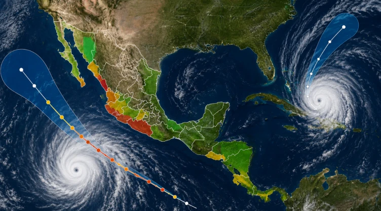 Huracán “Fausto” y Tormenta “Bertha": Trayectoria y estados en alerta por lluvias intensas