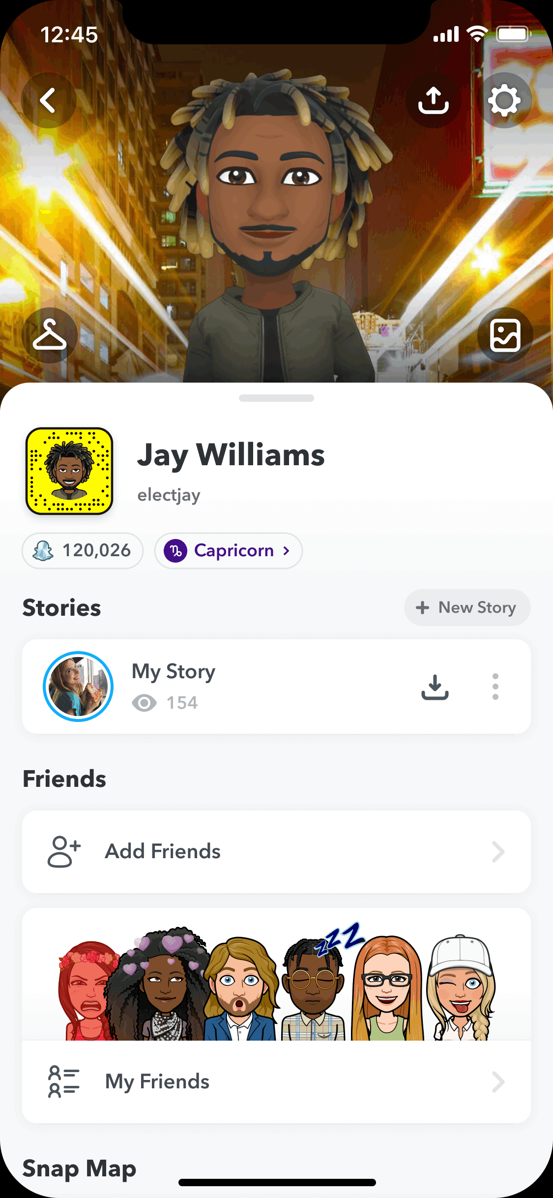 perfil bitmoji 3d snapchat