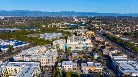 Vista aérea de San José, California