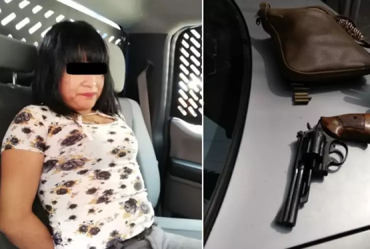 Mujer asaltante en el transporte público en Benito Juárez