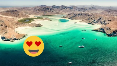 Playa Balandra en La Paz es la más bonita de México.